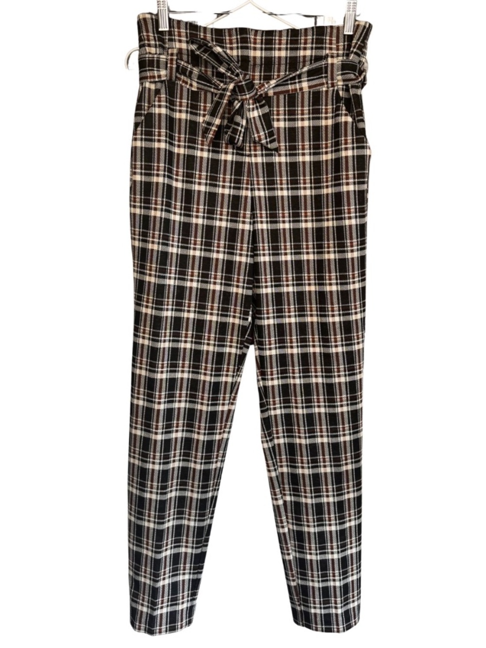 Plaid Pants - Paper Bag Style Tall / Long